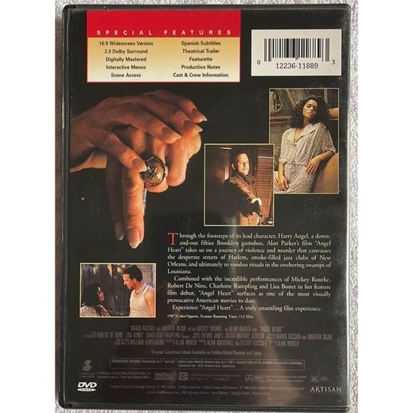 Angel Heart (DVD) Robert De Niro, Mickey Rourke, Lisa Bonet - Picture 2 of 5